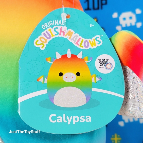 Squishmallow Calypsa the Dragon 8" 2022 wayOUT Series UltraSoft Fantasy Plush - Picture 5 of 6
